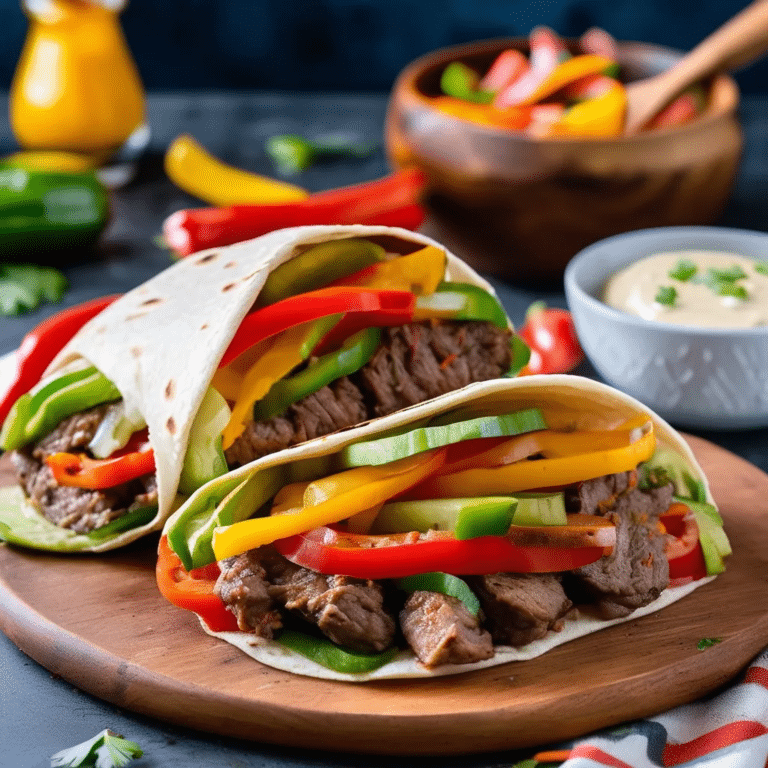 Fajita Burger Wraps
