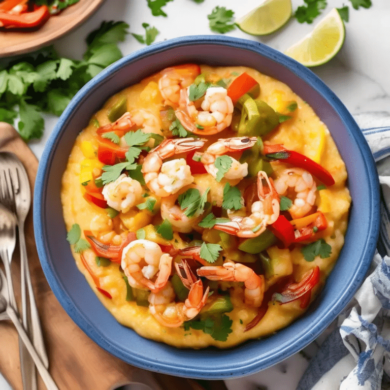 Fajita-Style Shrimp And Grits
