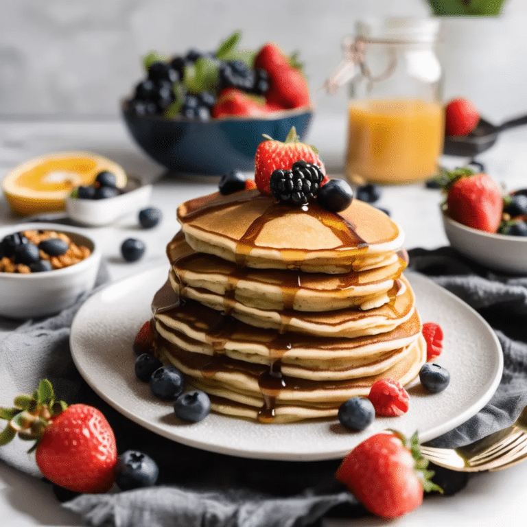 Fluffy Fonio Pancakes