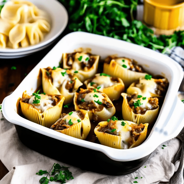 French Onion Stuffed Shells