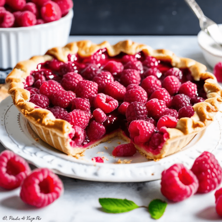 Fresh Raspberry Pie