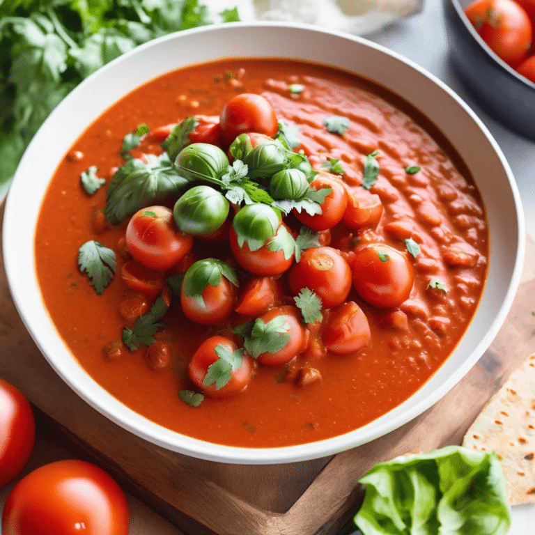 Fresh Tomato Curry Sauce