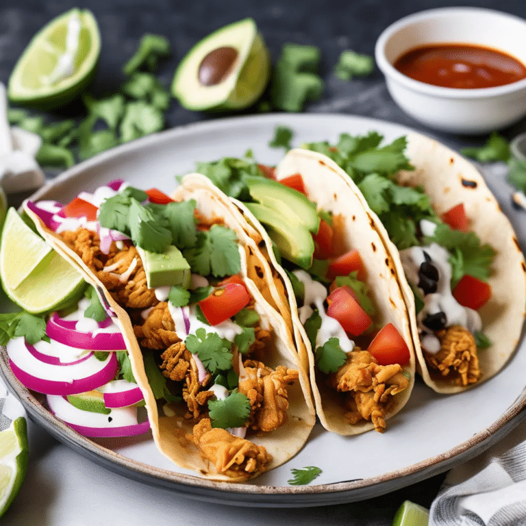 Fried Chicken Tacos