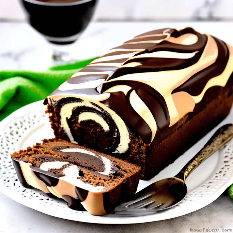 Frozen Mocha Marbled Loaf