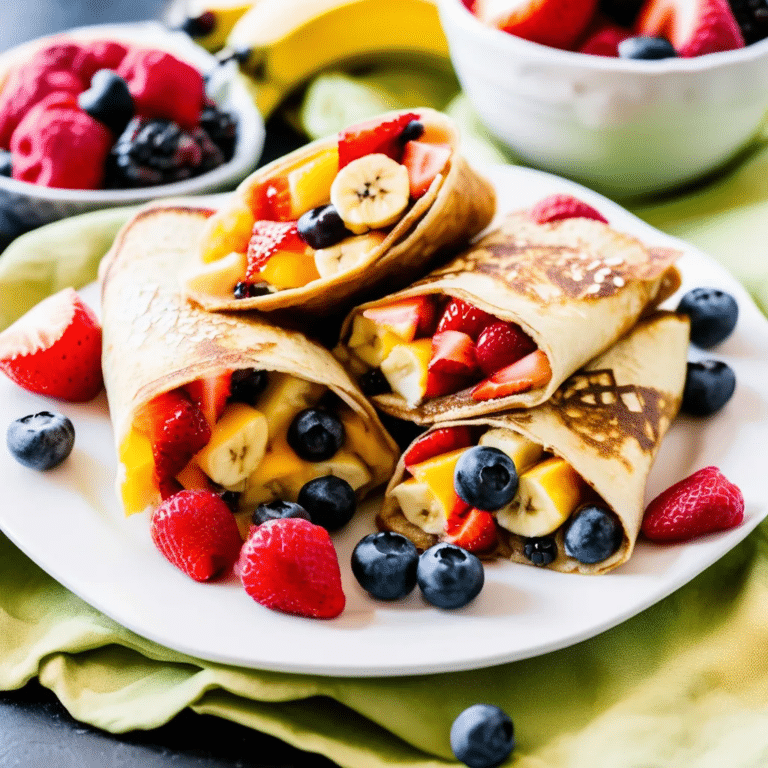 Fruit-Filled French Toast Wraps