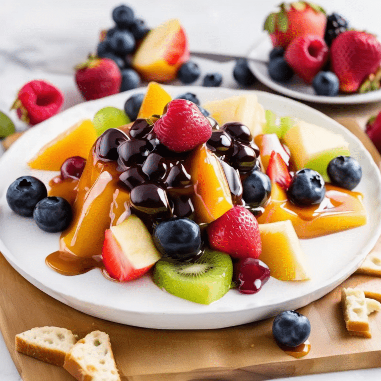 Fruit and Caramel Brie