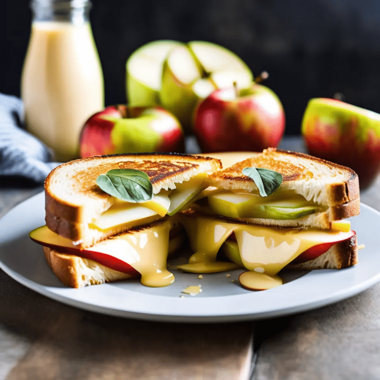 Grilled Apple And Swiss Cheese Sandwich