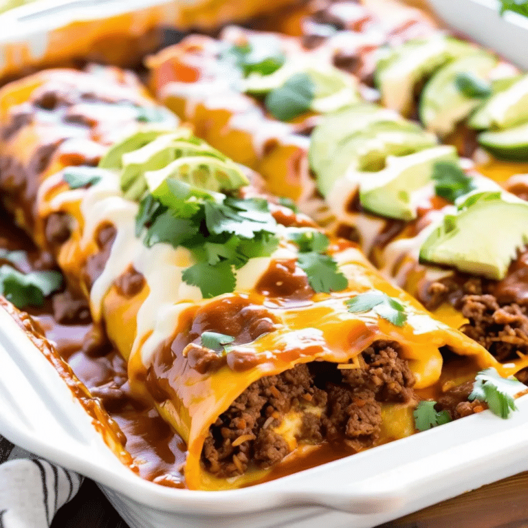 Garlic Beef Enchiladas