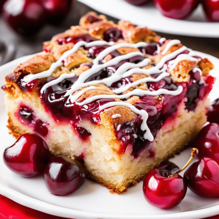 Glazed Cherry Coffee Cake