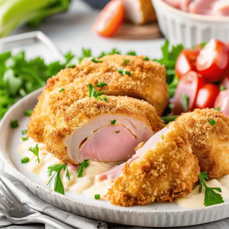 Golden Chicken Cordon Bleu