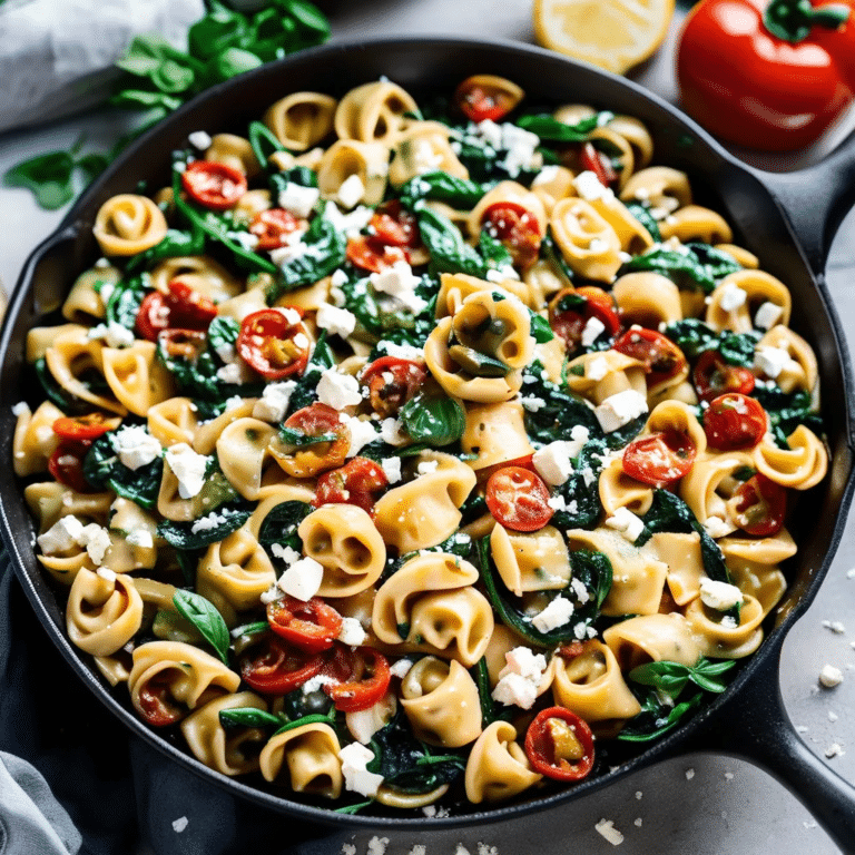 Greek Tortellini Skillet