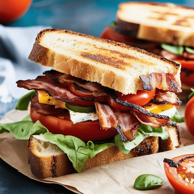 Grilled Bacon-Tomato Sandwiches