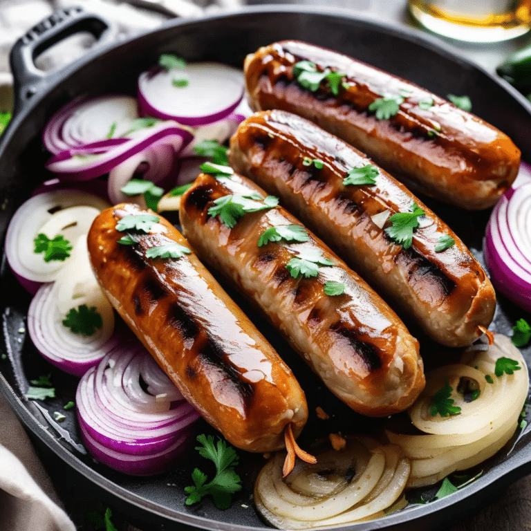 Grilled Beer Brats with Kraut
