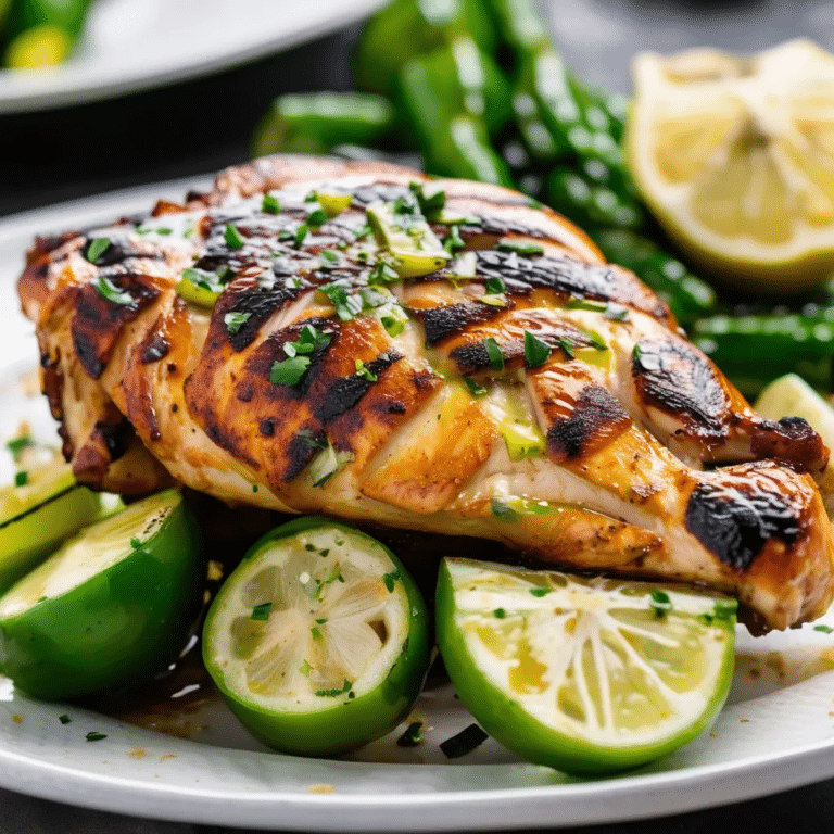 Grilled Chicken with Pepperoncini Garlic Butter