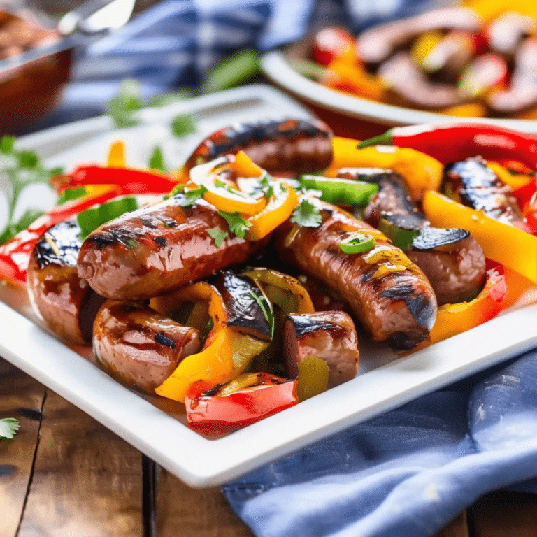 Grilled Italian Sausage With Peppers And Onions