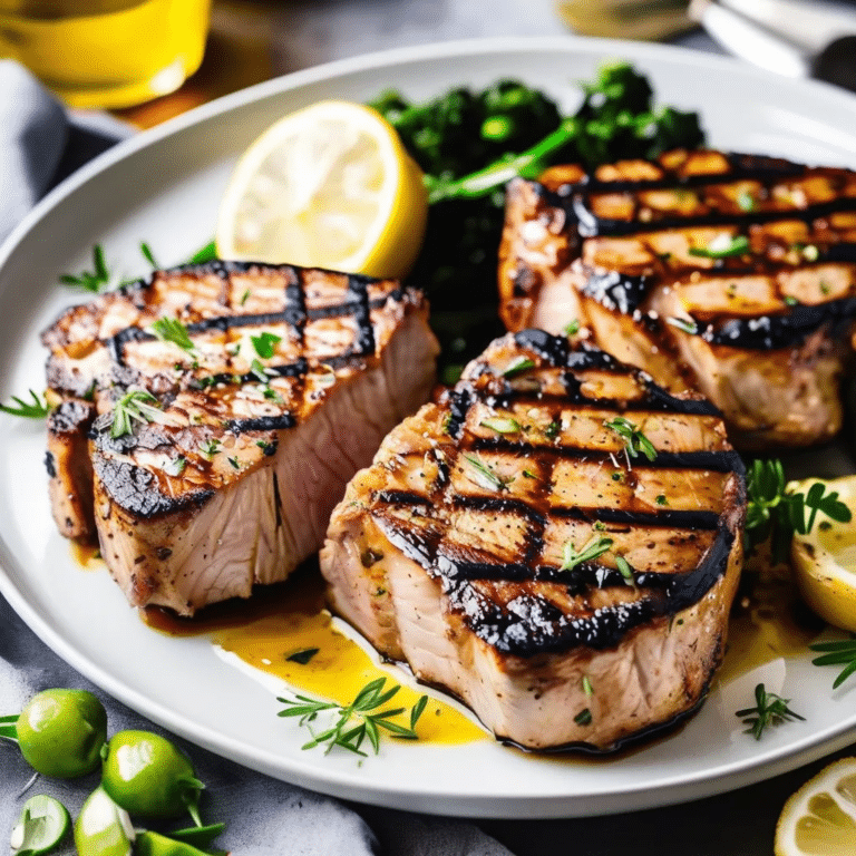 Grilled Pork Loin Chops
