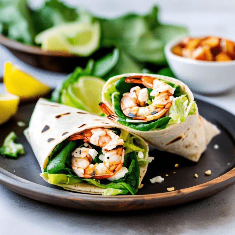 Grilled Shrimp Caesar Wraps