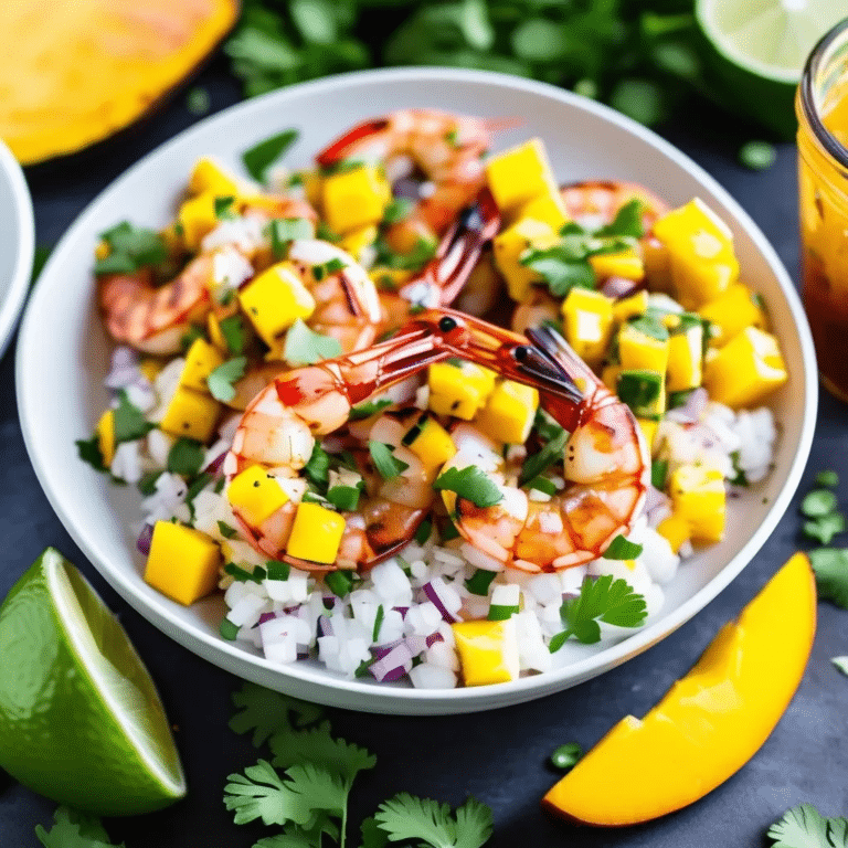Grilled Shrimp With Mango Salsa