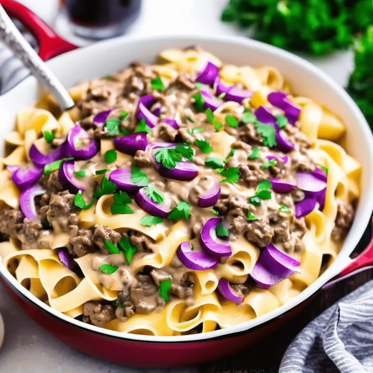Ground Beef Stroganoff