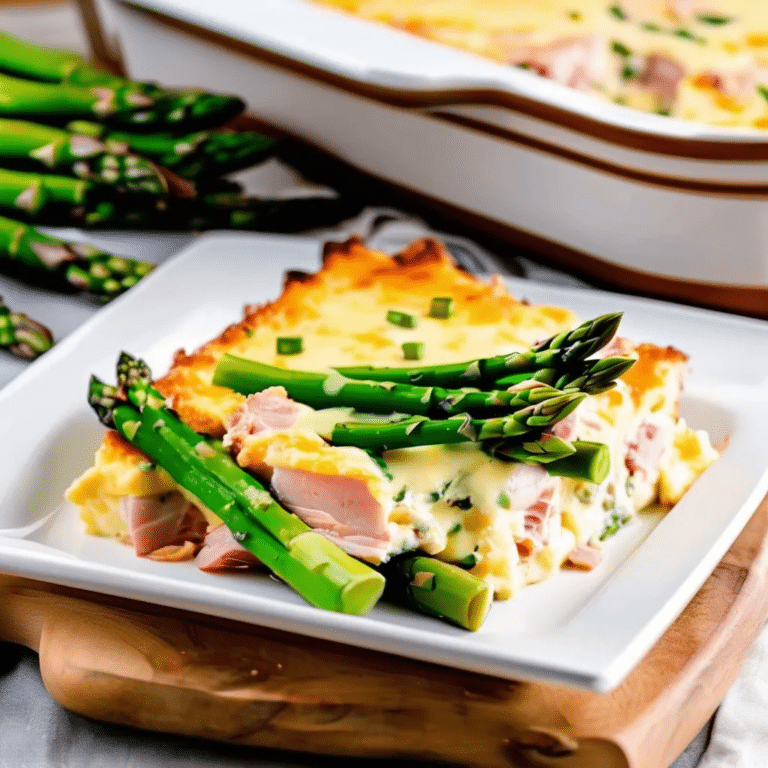 Ham And Asparagus Casserole