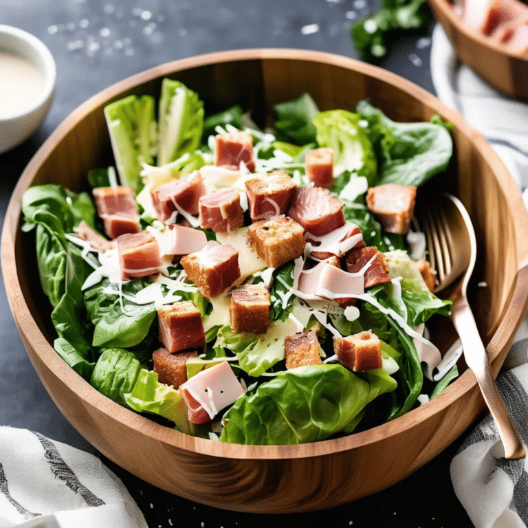 Ham Caesar Salad