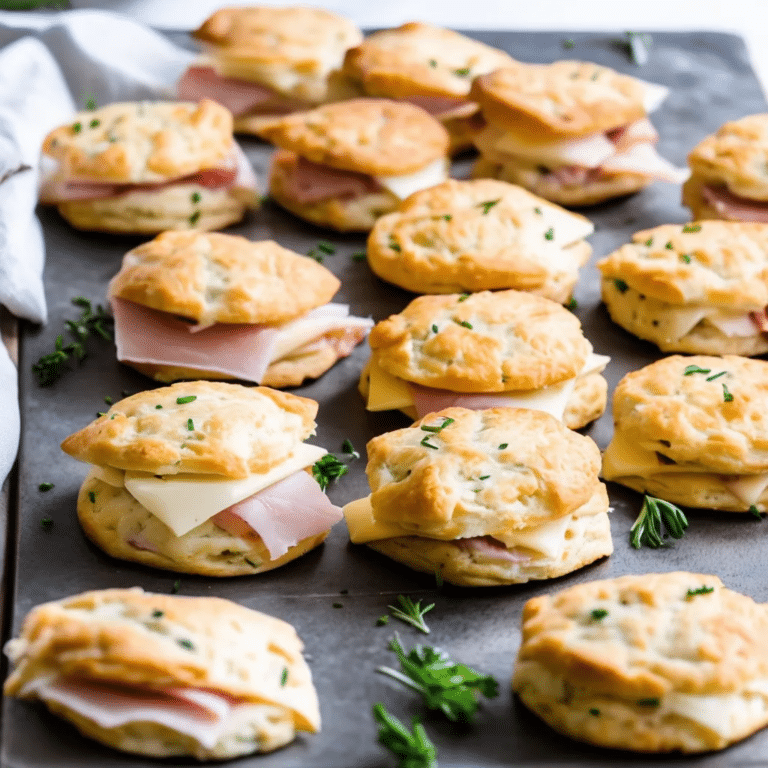 Ham and Swiss Biscuits