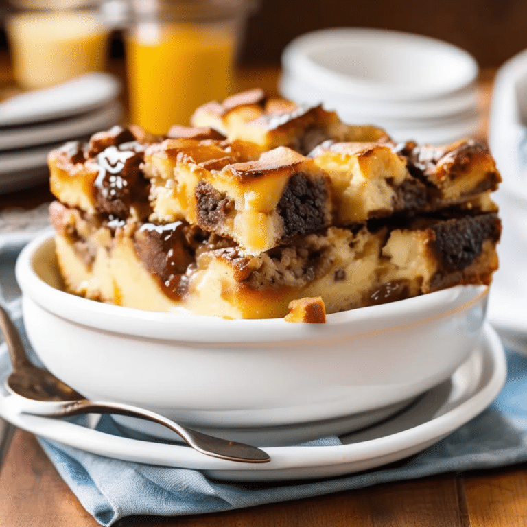 Hamburger Bun Bread Pudding
