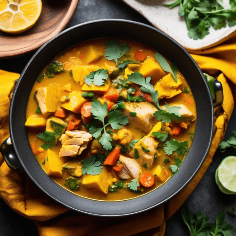 Healthy Turmeric Chicken Stew