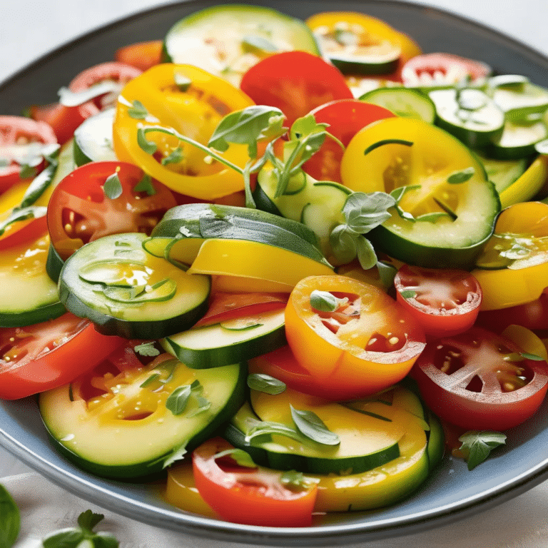 Heirloom Tomato & Zucchini Salad