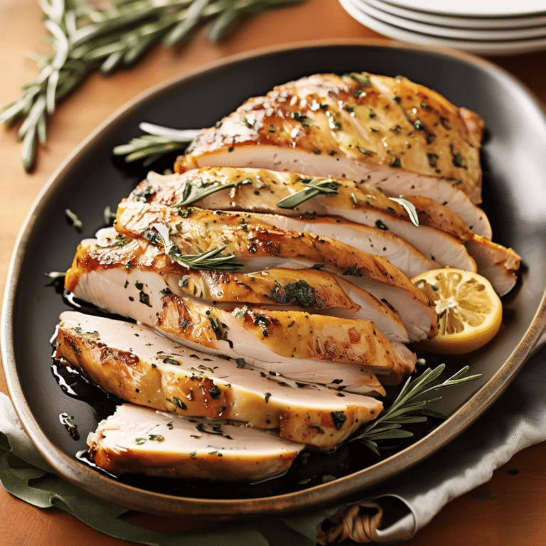 Herb-Glazed Turkey Slices