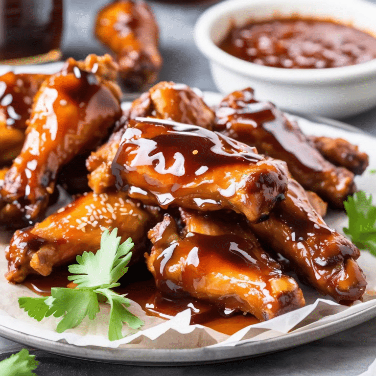 Honey BBQ Chicken Wings