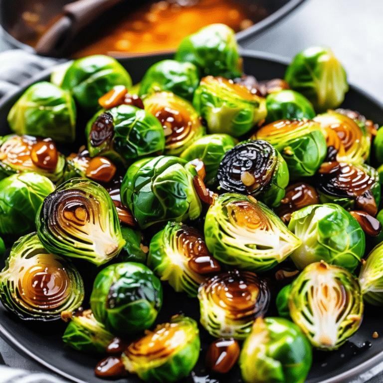 Honey Garlic Brussels Sprouts