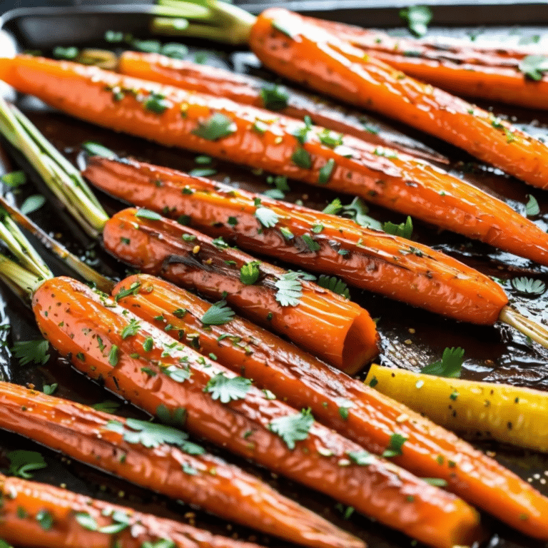 Honey-Garlic Butter Roasted Carrots