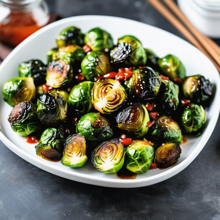 Honey Sriracha Brussels Sprouts