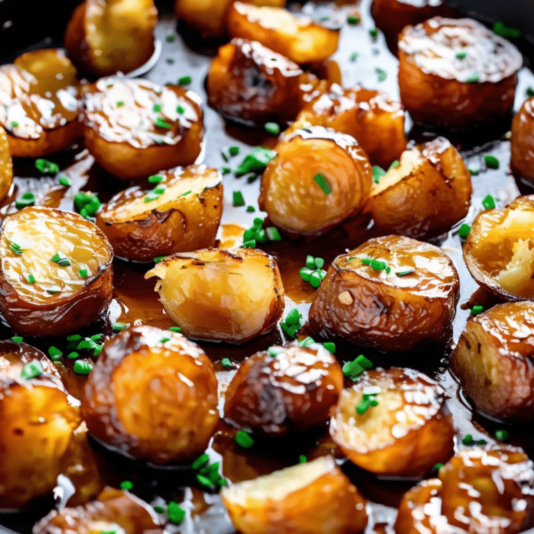 Hot Honey Butter Smashed Potatoes
