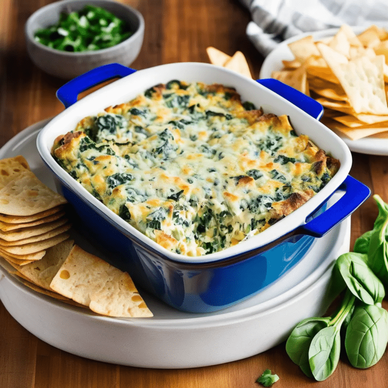 Hot Spinach And Artichoke Dip