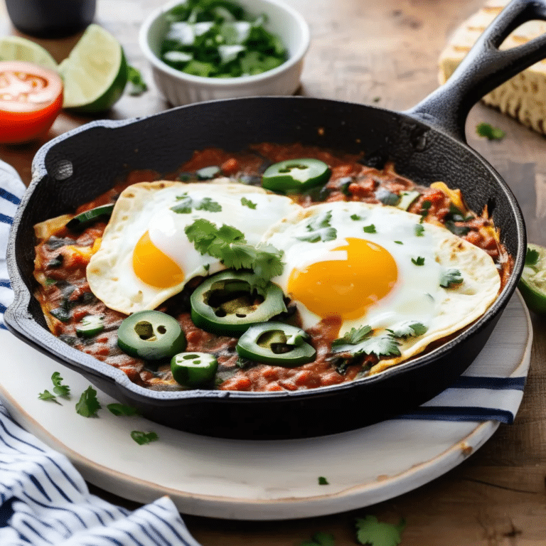 Huevos Rancheros With Roasted Poblano Peppers