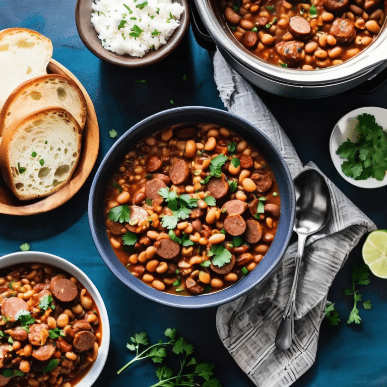 Instant Pot Cajun-Style Beans And Sausage