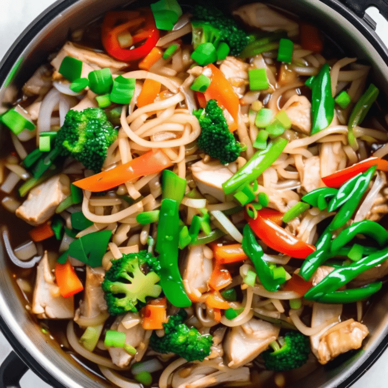 Instant Pot Chicken Chop Suey