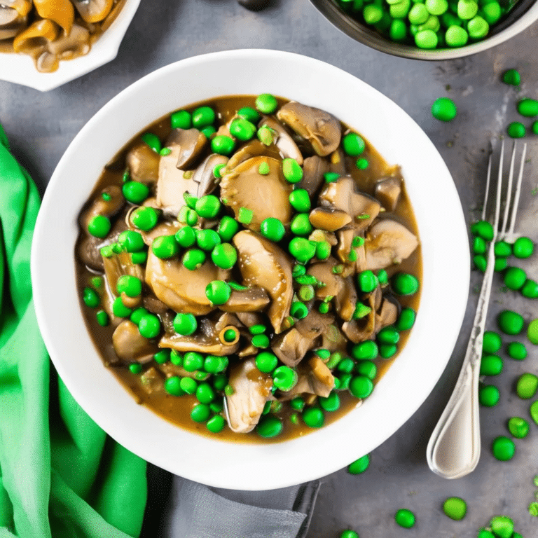 Instant Pot Mushroom Chicken and Peas