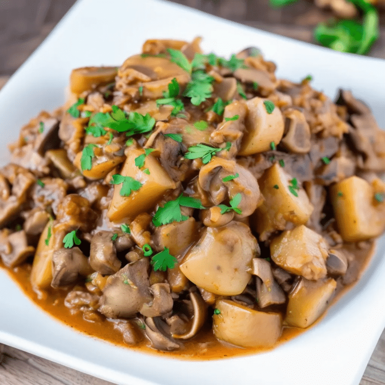 Instant Pot Mushroom Pork Ragout
