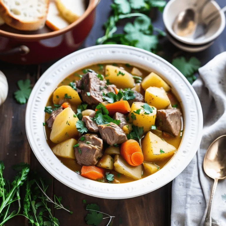 Irish Lamb And Potato Stew Recipe