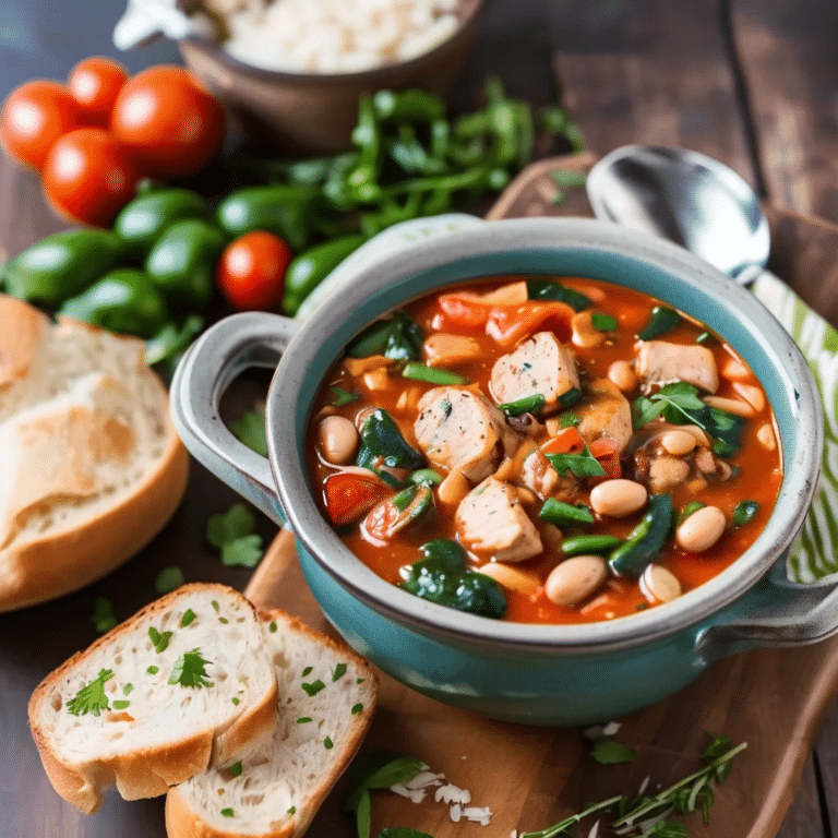 Italian Chicken Sausage Soup