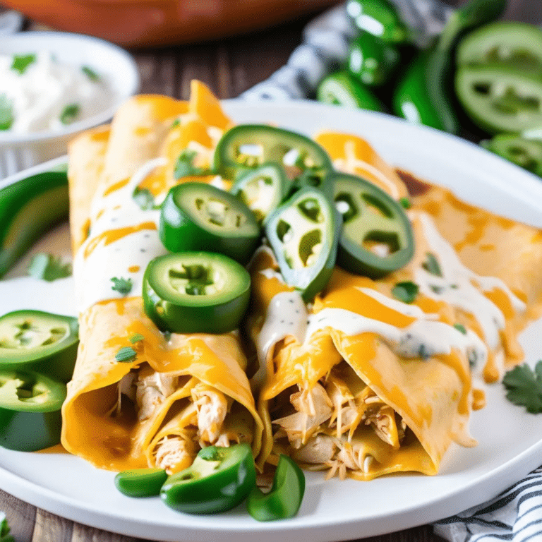 Jalapeno Chicken Enchiladas