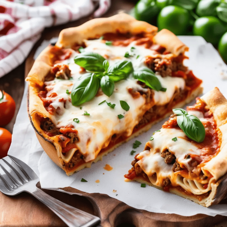 Lasagna Pizza