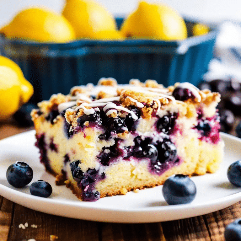 Lemon Blueberry Coffee Cake