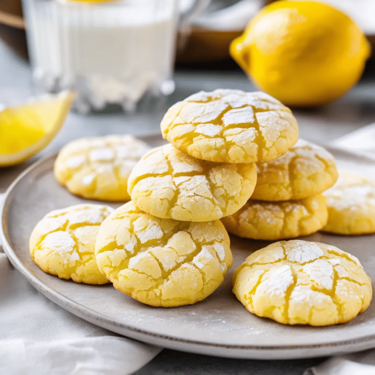 Lemon Crinkle Cookies