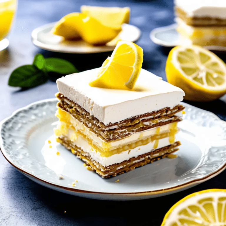 Lemon Ginger Icebox Cake