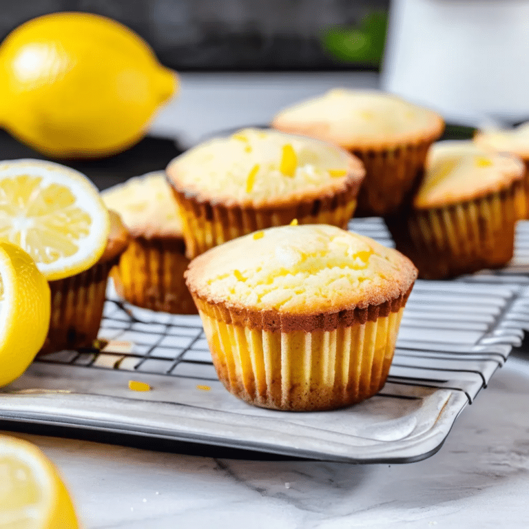Lemon Pound Cake Muffins