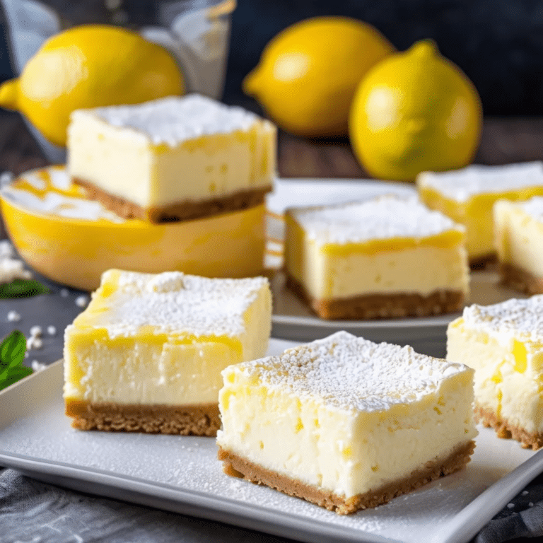 Lemon Ricotta Cheesecake Squares